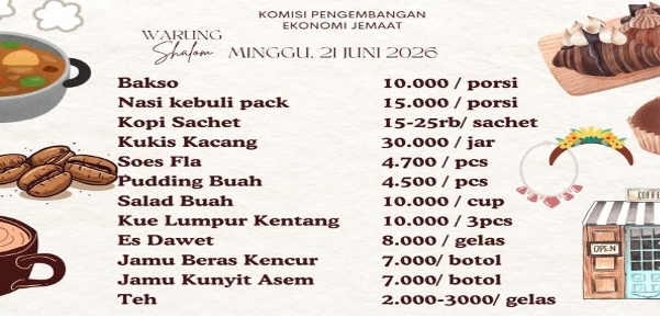 Pembukaan Warung Syalom